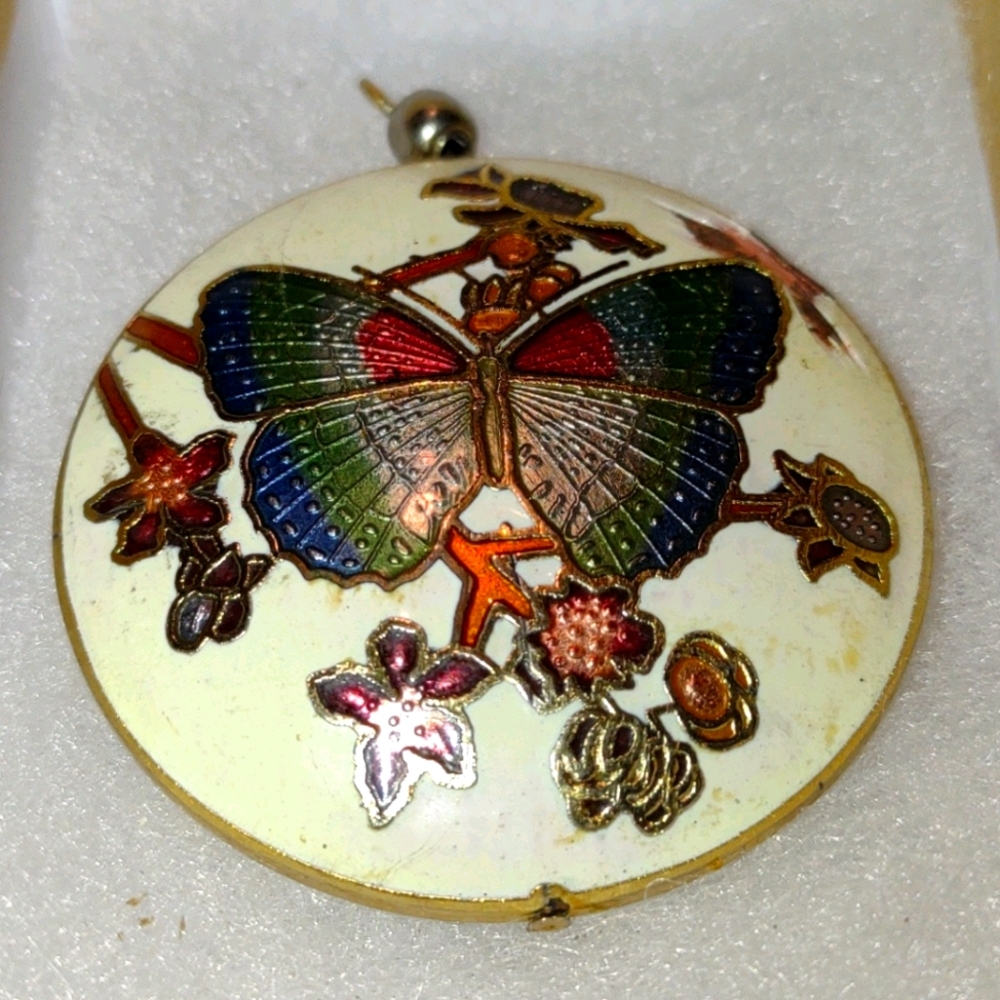 Vintage colossal butterfly pendant